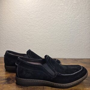 UGG Henrick Loafers Mens 10 Black Suede Slip On Moc Toe Casual Shoes